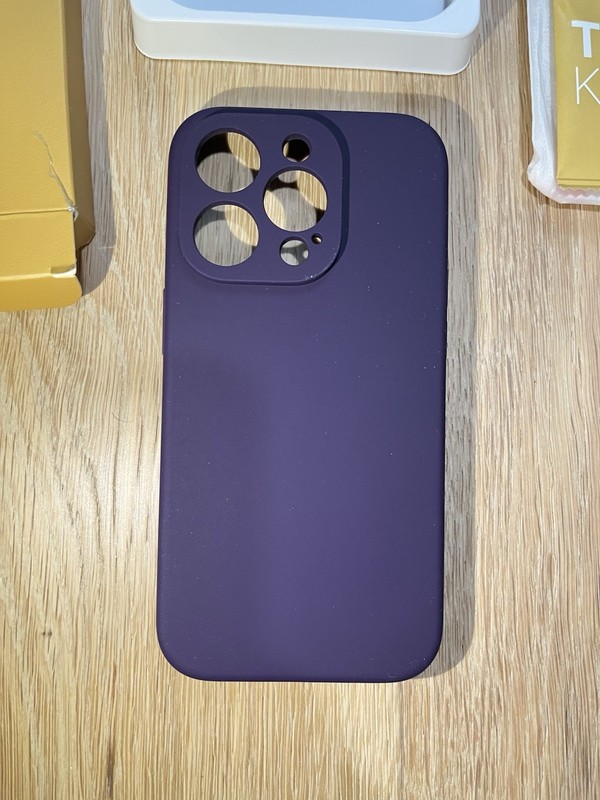 Miracase Purple Matte Fitted Case for iPhone 14 Pro with Tool Kit gallery