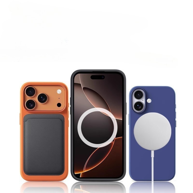 For iPhone 17 Pro Max 17 Pro Magsafe Case Liquid Silicone Logo Cover & Animation gallery
