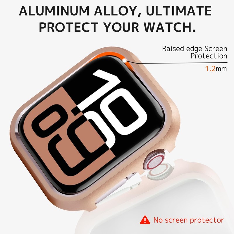 for Apple Watch Series 11 42mm 2025 & Series 10 Case 42mm 2024, Metal Alumium... gallery