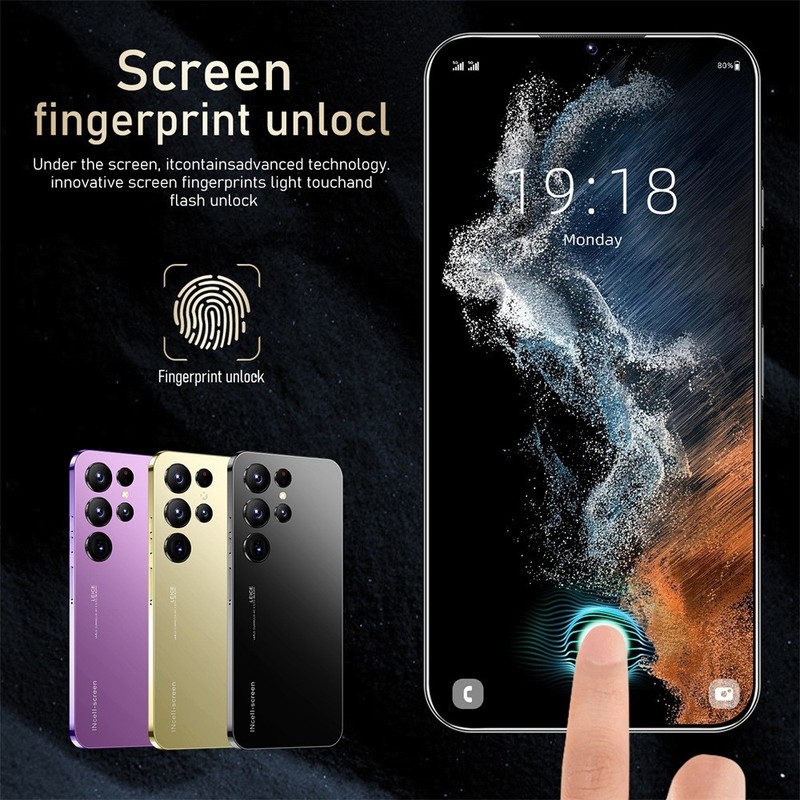 Unlocked 4G Smartphone S24U 6.8in Android Cellphones 4GB RAM 32GB ROM for Gift gallery