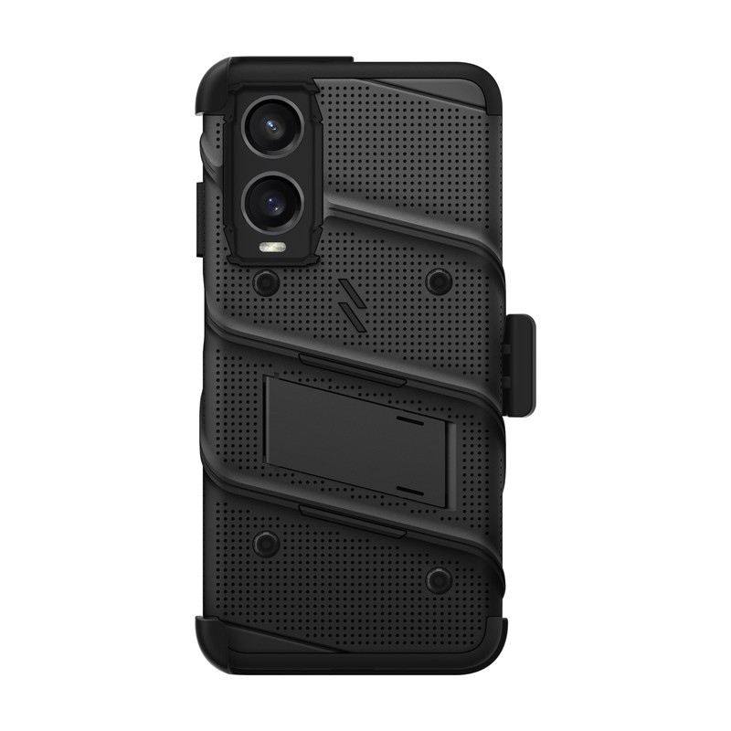 ZIZO BOLT Holster Case for Cricket Icon 6 with Glass Protector & Lanyard - BLACK gallery
