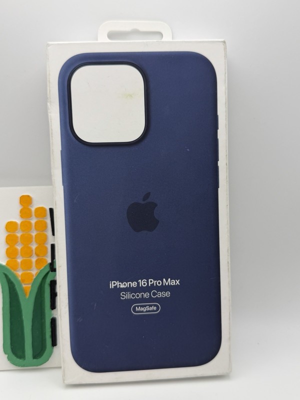 Genuine Apple – iPhone 16 Pro Max Silicone Case with MagSafe – Denim *Open Box*