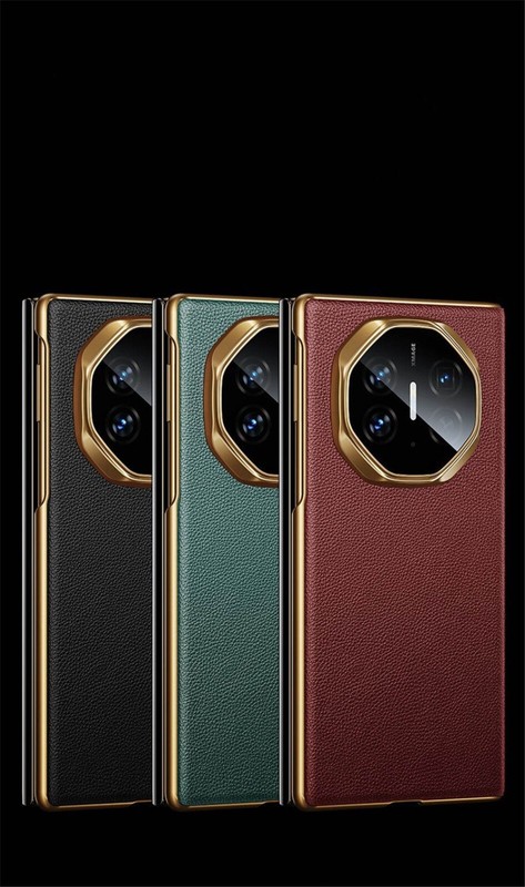 Genuine Cowhide Leather Flip Case For Huawei Mate XT Window View Business Cover gallery