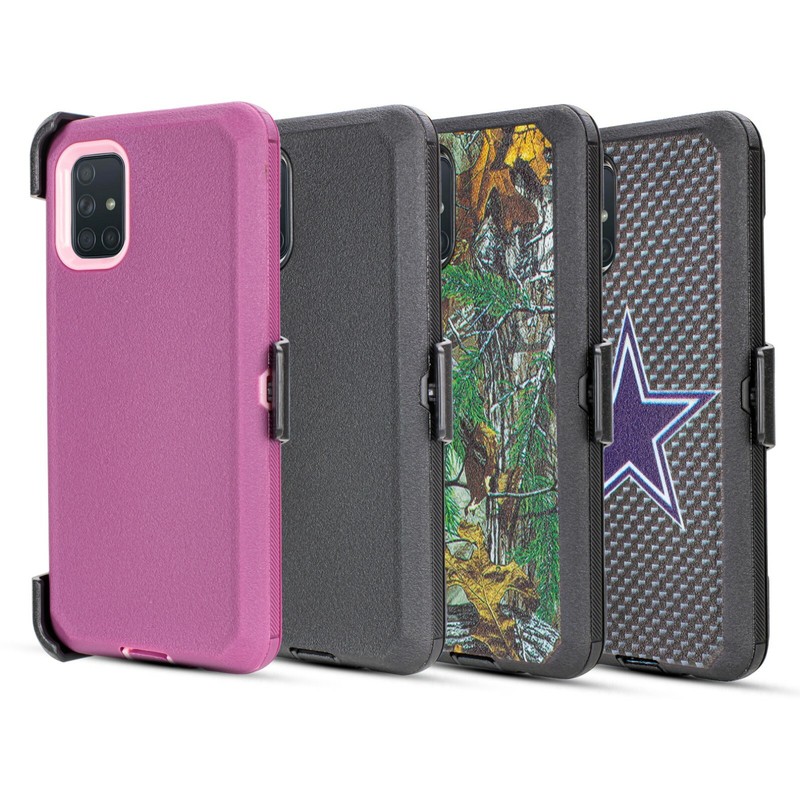 For Samsung Galaxy A51 Shockproof Hard Case Fits Otterbox Belt Clip Holster