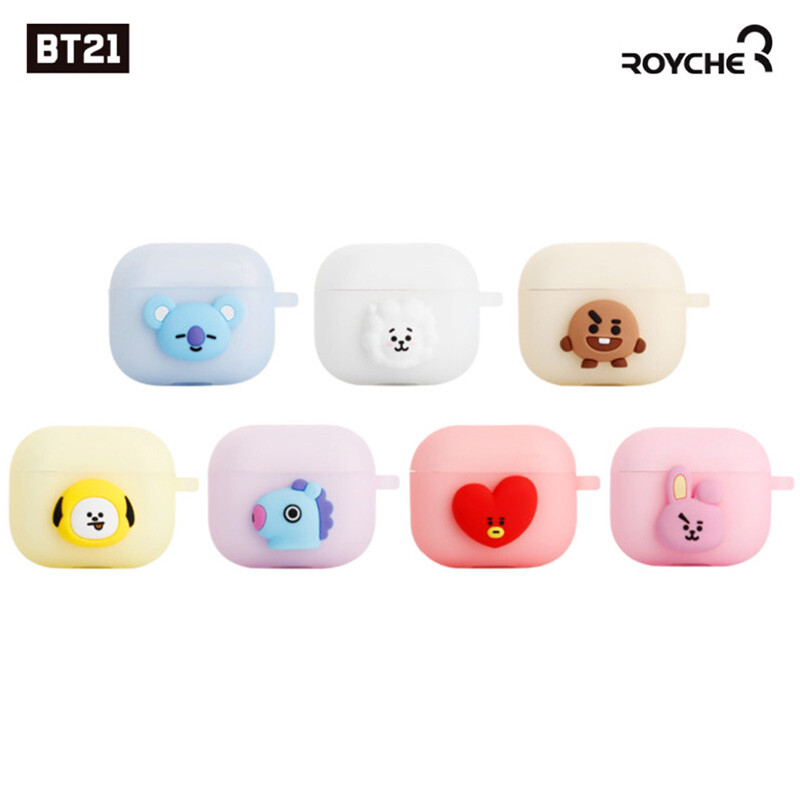 ROYCHE BT21 Airpods 3rd generation Jelly Case Tata Chimmy Cooky BTS