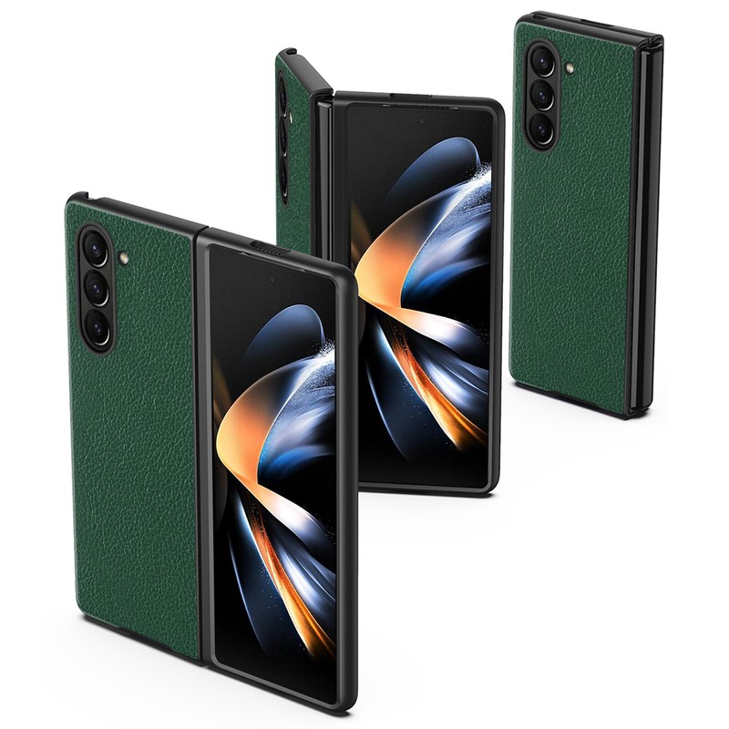Luxury Leather Shockproof Case For Samsung Galaxy Z Fold 6 5 4 3 2 Hinge Cover gallery