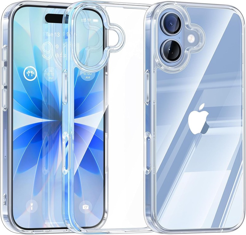 iPhone 17 Case – Crystal Clear Phone Rugged Military Grade Protection Led Bumper