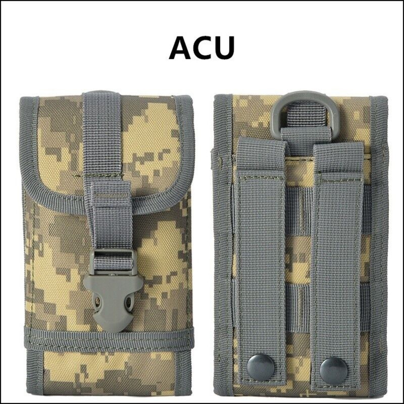 Tactical Phone Pouch Molle System Uility EDC Gadget Bag Smartphone Holder Bag