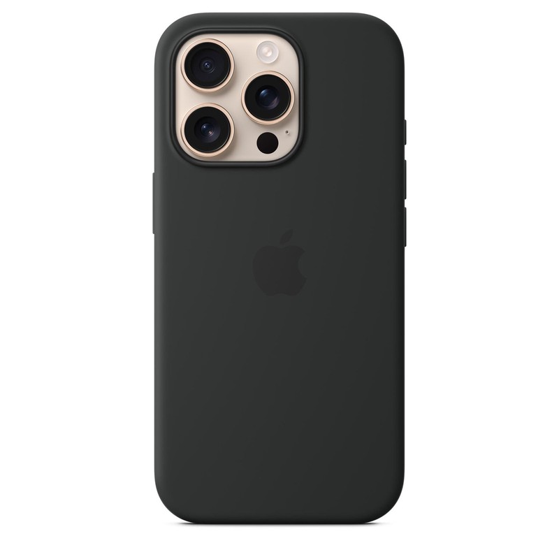 Genuine / Official Apple iPhone 16 Pro Silicone Case / Cover - Black - New gallery