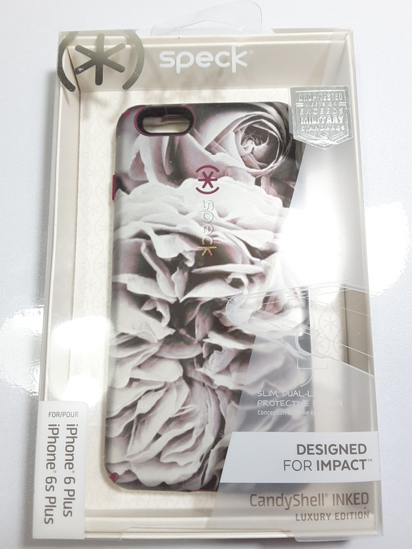 SPECK Candyshell Inked Case For The iPhone 6 PLUS/6s PLUS- Gray/White Rose Cabe