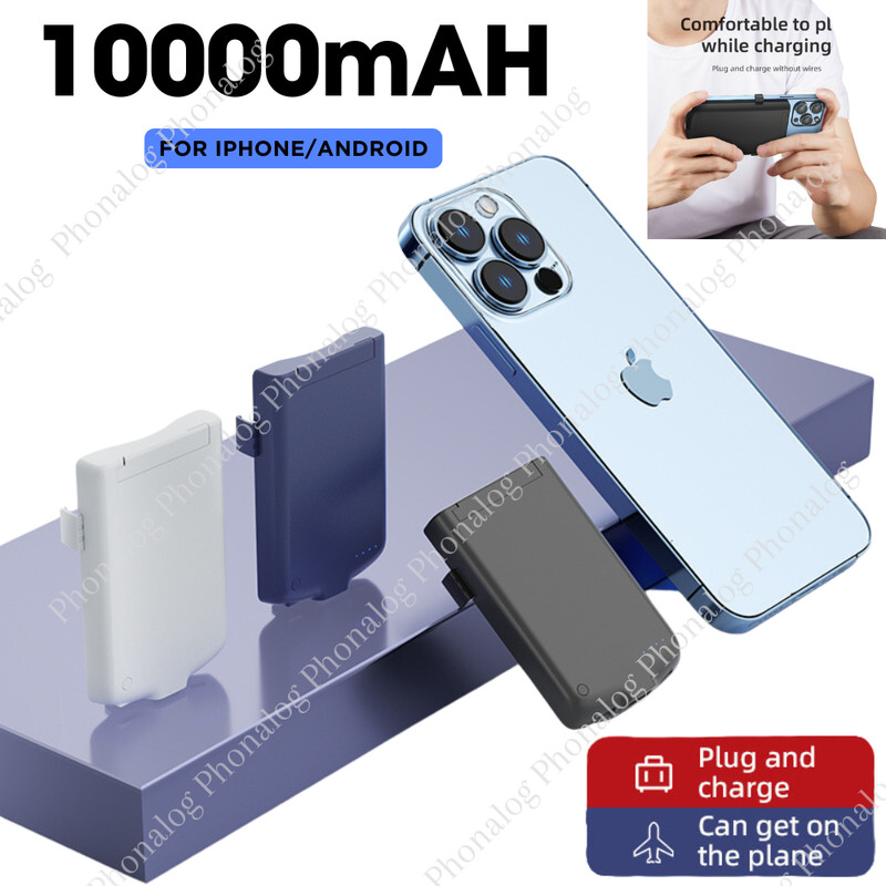 10000mAh Power Bank Pack Battery Charger Case Cover For iPhone 14 13 12 Android
