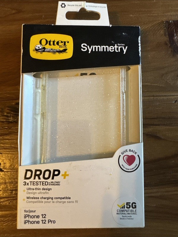 OtterBox raised Edges Case iPhone 12 And 12 Pro Clear Stardust
