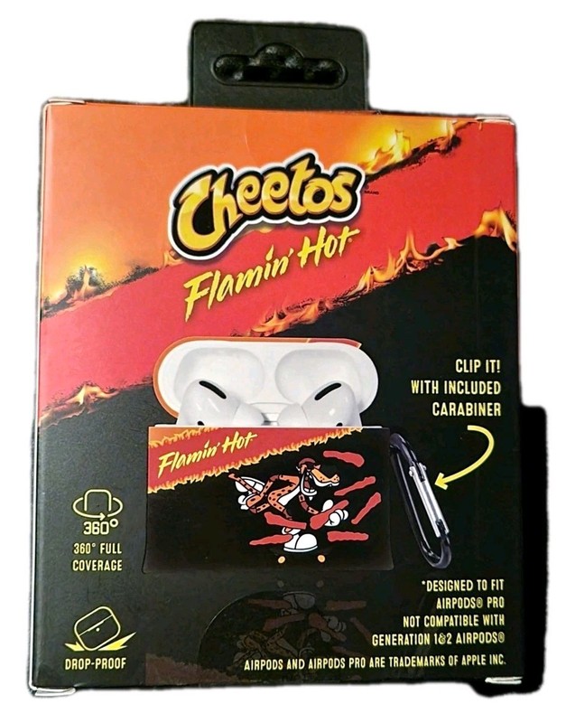 Cheetos Flamin Hot AirPods Pro Case Cover with Carabiner – Official Licensed