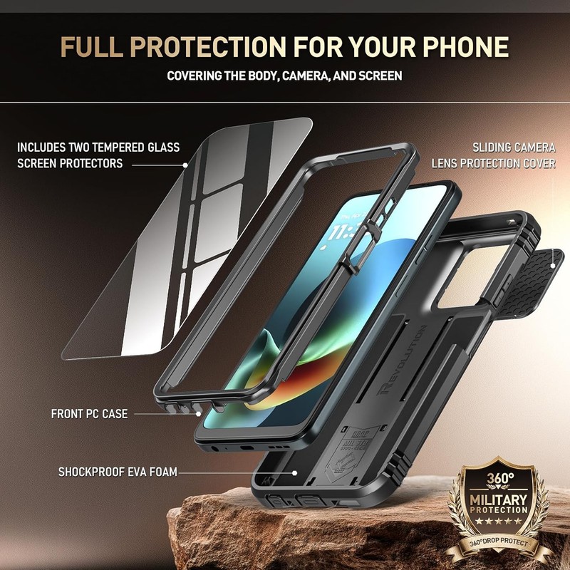 For Moto G 5G 2026 / Moto G Play 2026 Case Poetic Full-Body With Kickstand Cover gallery