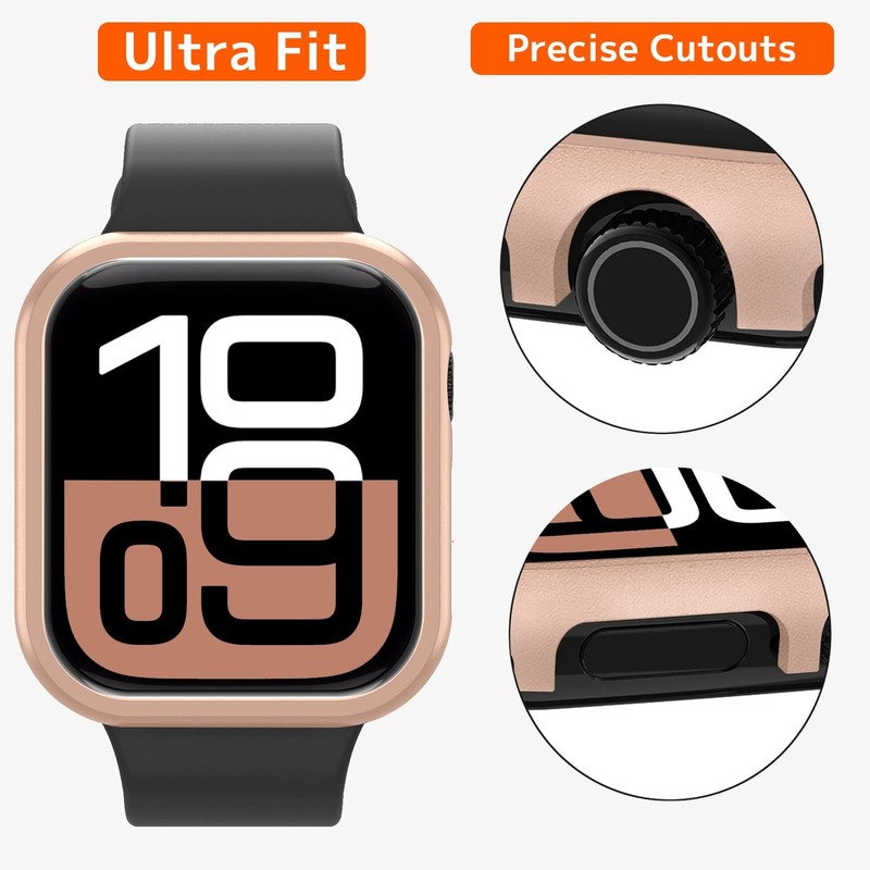 for Apple Watch Series 11 42mm 2025 & Series 10 Case 42mm 2024, Metal Alumium... gallery