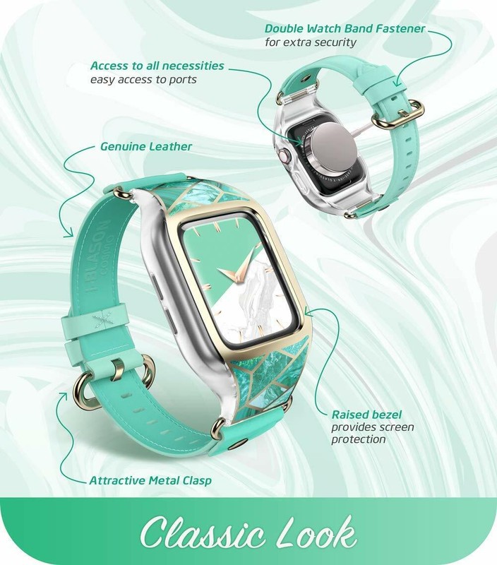 i-Blason Cosmo Case For Apple Watch Series 3 / 2 / 1 38mm Cover with Strap Bands