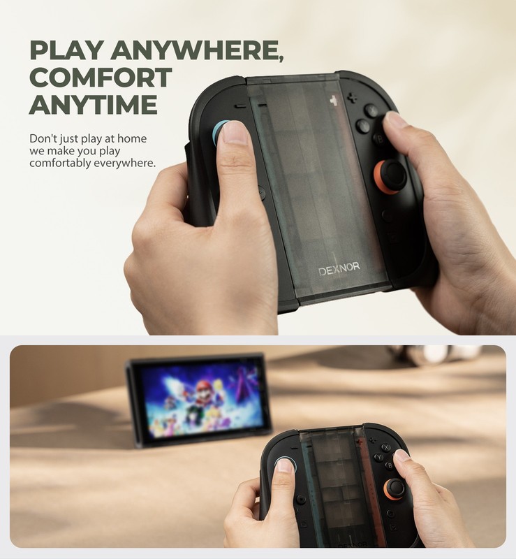 Dexnor for Nintendo Switch 2 Case 2025 Dockable Cover with Transformable Grip gallery