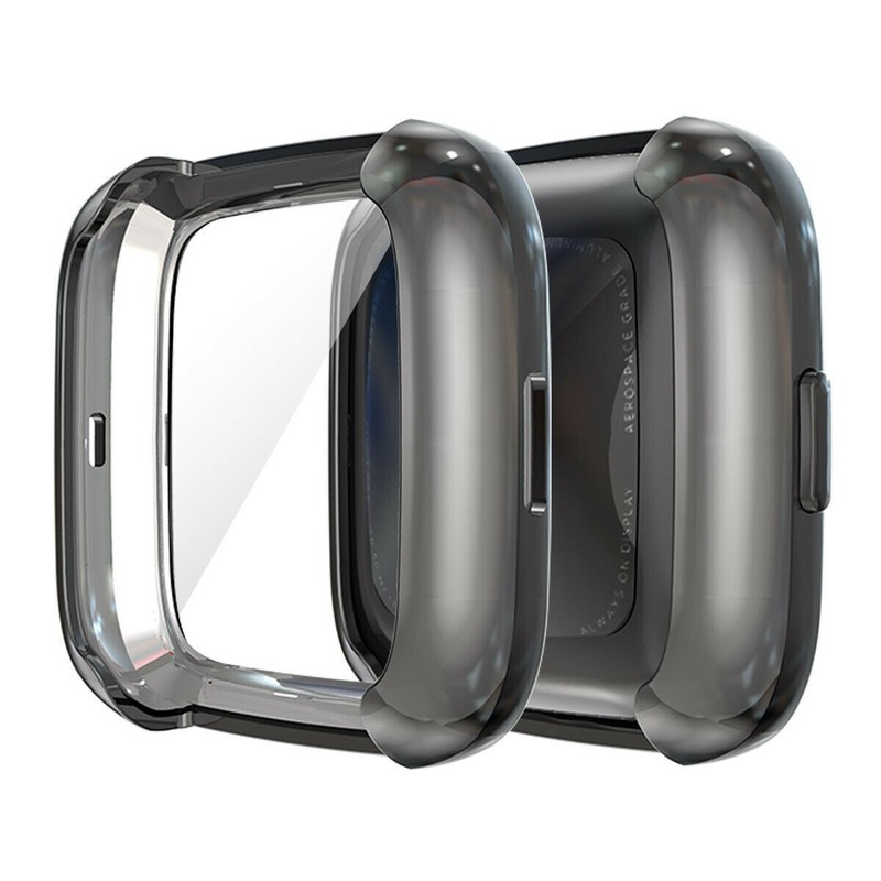 Protective Soft TPU Full screen watch Case Cover Frame For Fitbit Versa 2