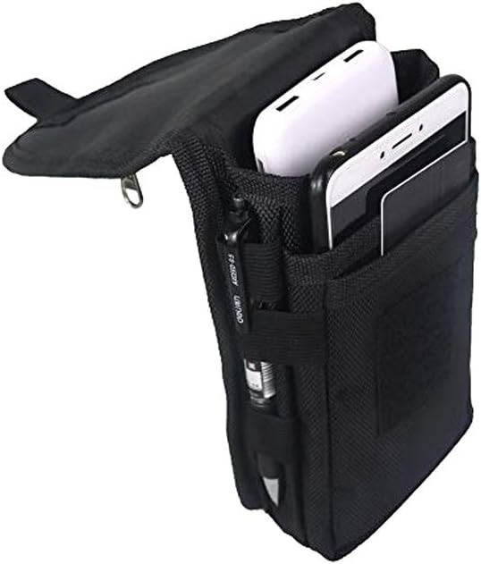 Large Dual Phone Holster - Tactical Nylon Pouch for Men, Women, and Outdoors gallery