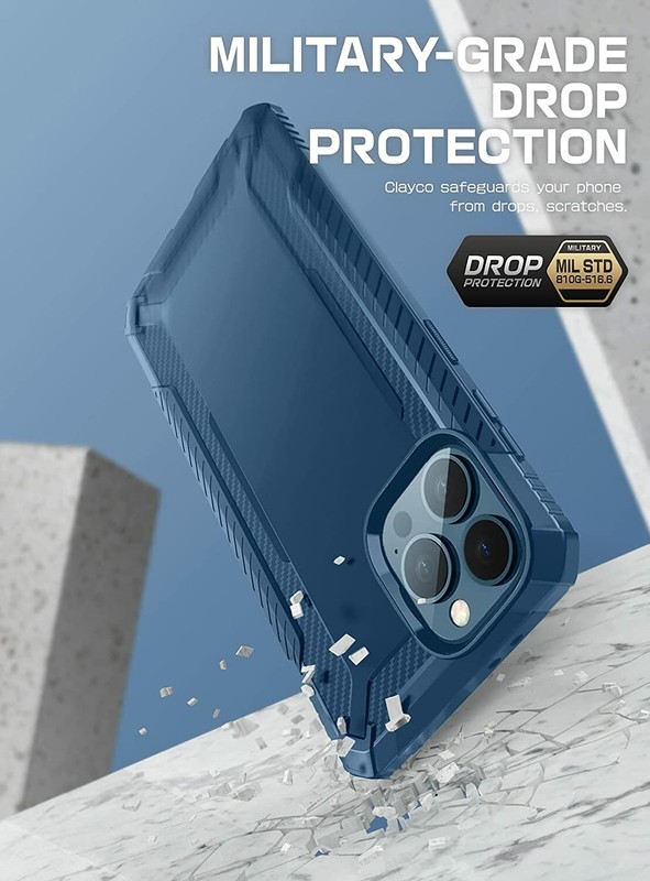 For iPhone 13 Pro Max 6.7" Clayco Xenon Case Dual Layer Cover + Screen Protector gallery