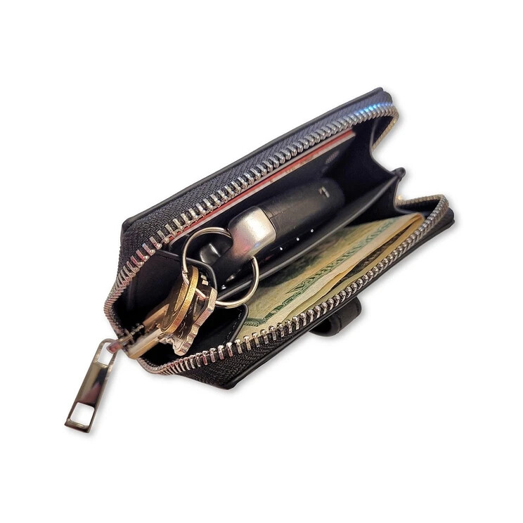 SAVE THE GIRLS BRUSHED VEGAN LEATHER BLUE w/POUCH CLIP & GO CELL PHONE STRAP gallery