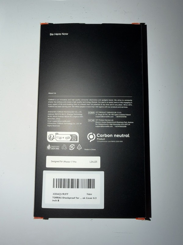 TORRAS SHOCKPROOF Dark Blue iPhone 17 Pro Phone Case 6.3” Opened, Never Used gallery
