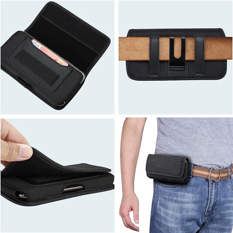 Durable Nylon Belt Pouch Case with Card Holder for Samsung Galaxy A36 5G gallery