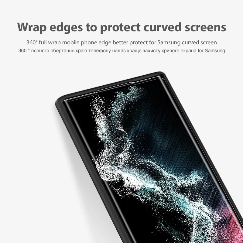 Silicone Phone Case & Screen Protector For Samsung Galaxy S22 S23 24 S25 Ultra gallery