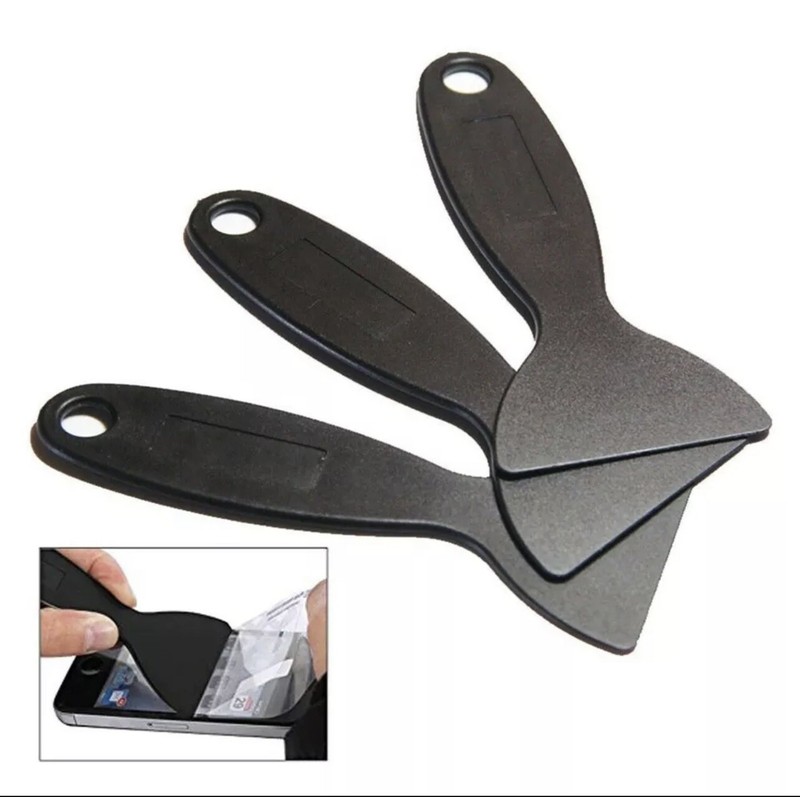 For iPhone Screen Protector Instal Carbon Fiber Plastic Scraper Repair Tools 3PC