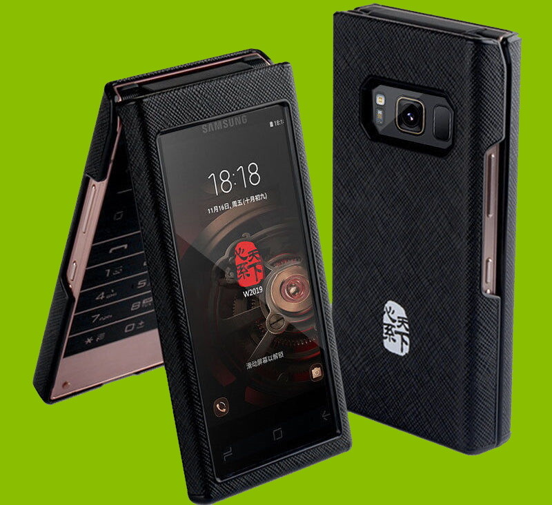 New Black Matte Front & Back Protective Hard Fitted Case for Samsung SM-W2019