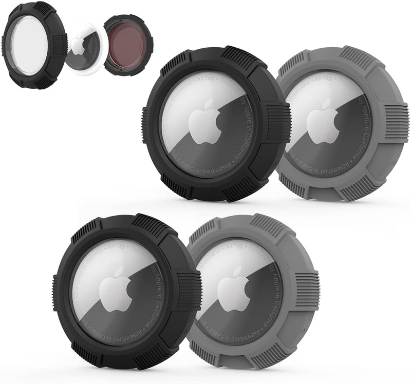 Air Tags-4 Pack Apple, Airtags Sticker Case, Airtag Sticker Mount Holder with fo