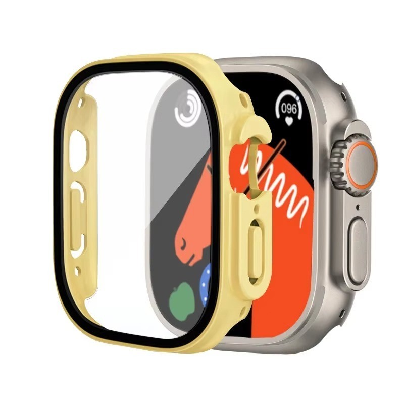 Full Case Cover for Apple Watch Ultra 2 49mm Tempered Glass Screen Protector