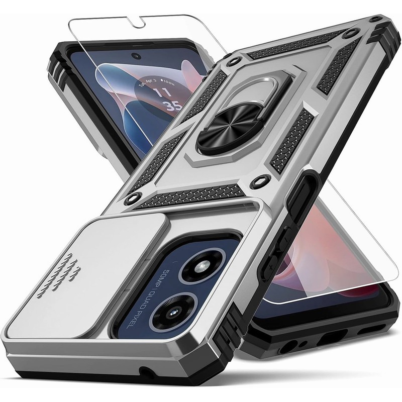 For Motorola Moto G Play 2024 Case Shockproof Phone Lens Cover + Tempered Glass gallery