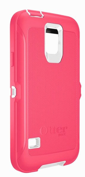 OtterBox Defender Case for Galaxy S5 With Holster – Neon Rose (Pnk/Wht) 77-39166