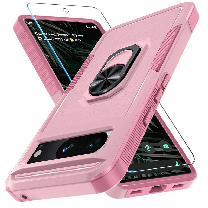For Google Pixel 8A 7 Pro 7 6A Case Phone Cover Shockproof +Tempered Glass gallery