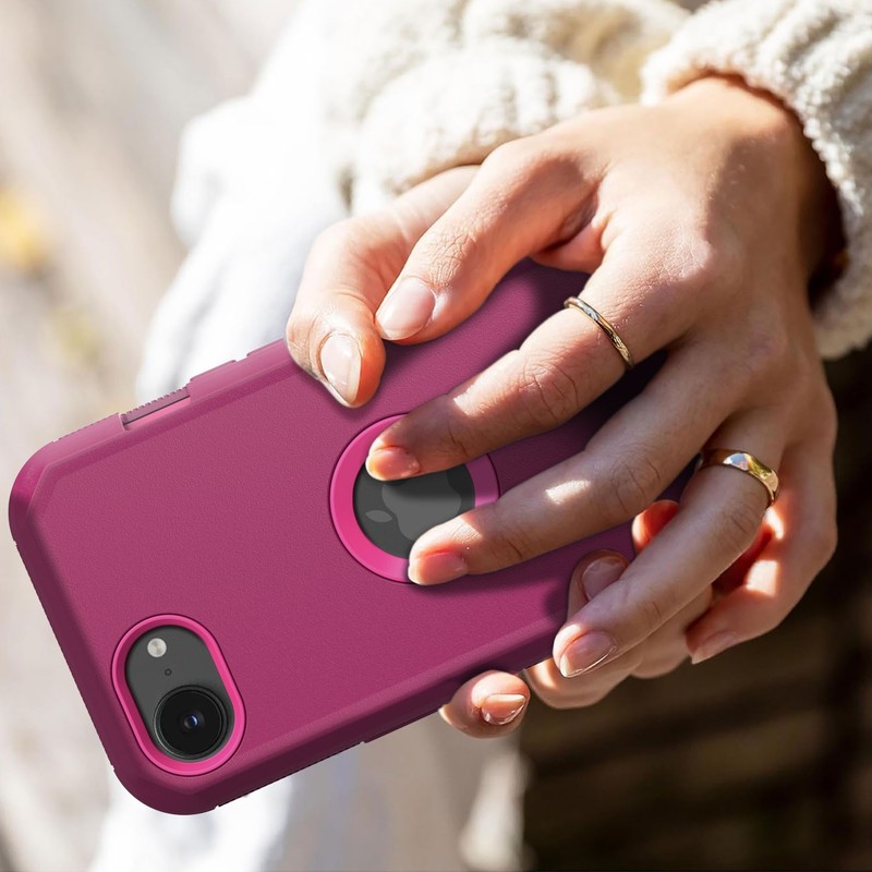 For iPhone 17e 5G Rugged Case Hybrid Phone Cover 3in1 Layers / Screen Protector gallery