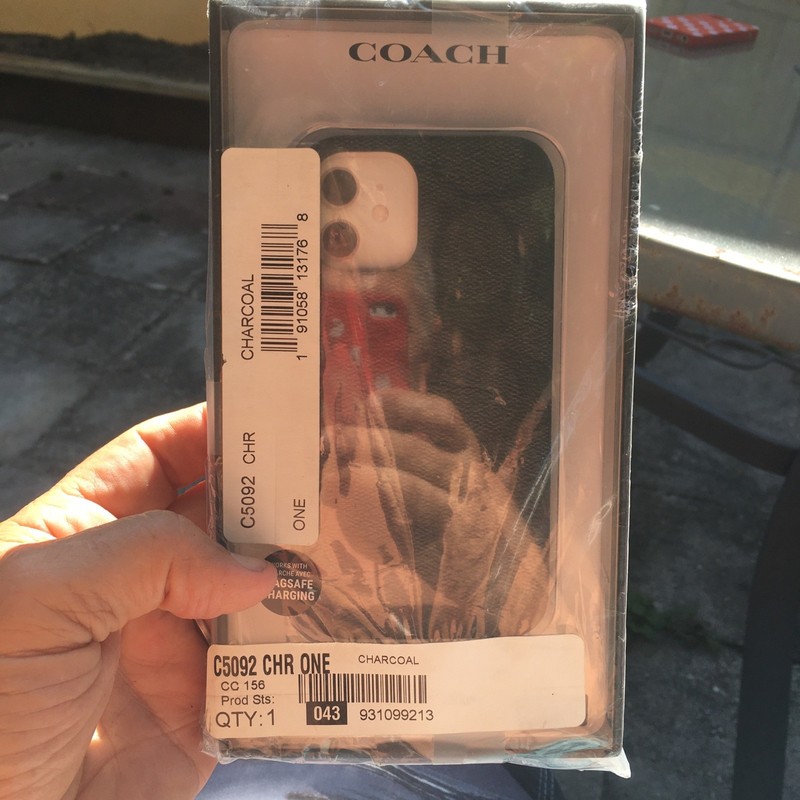 iPhone 12 Mini 5.4" Case By Coach Leather Slim Protective Case For iPhone 12 Min