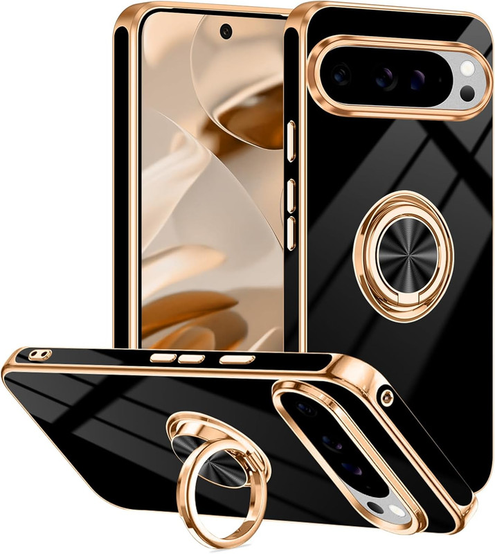 Designed for Google Pixel 10/Pixel 10 Pro Case with Ring Stand, Support Magnetic