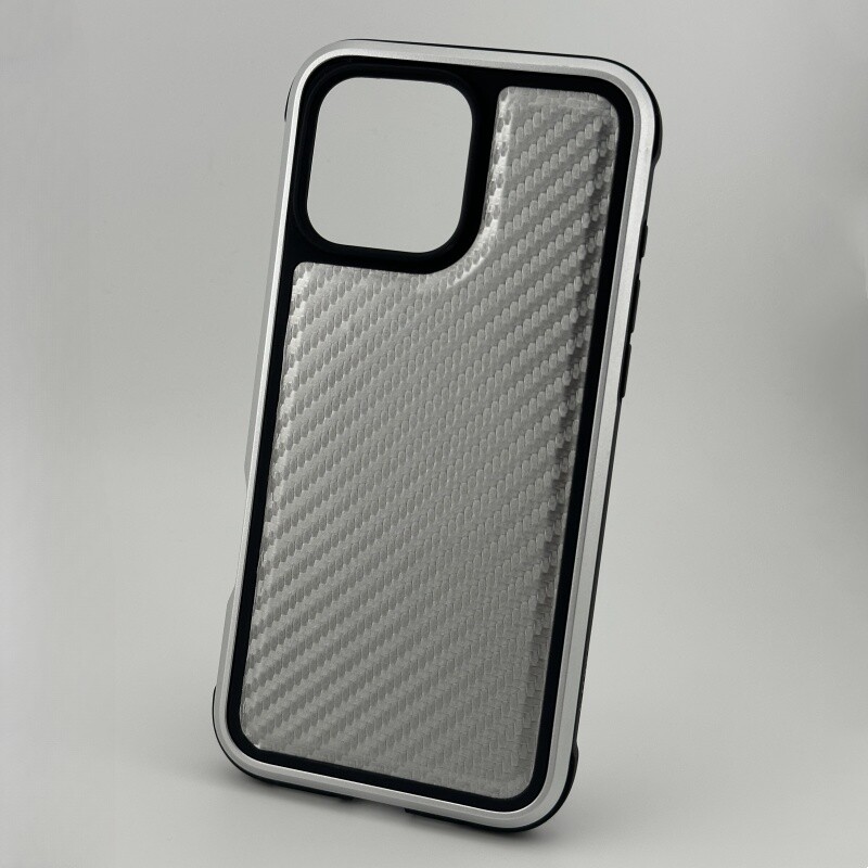 Soft Rubber Shockproof Aluminum Metal Case,Pu Leather Cover For iPhone 16 Pro