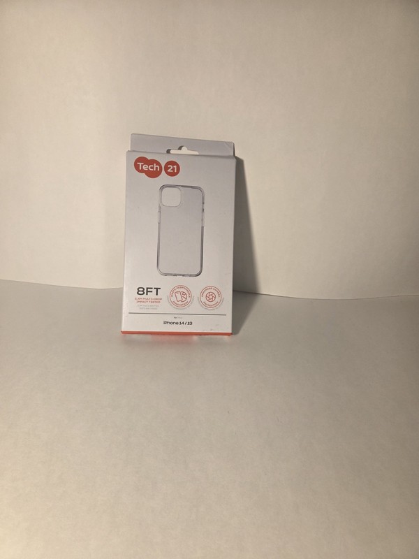 Tech21 Clear Cell Phone Case for iPhone 14 / 13 8FT Drop Protection