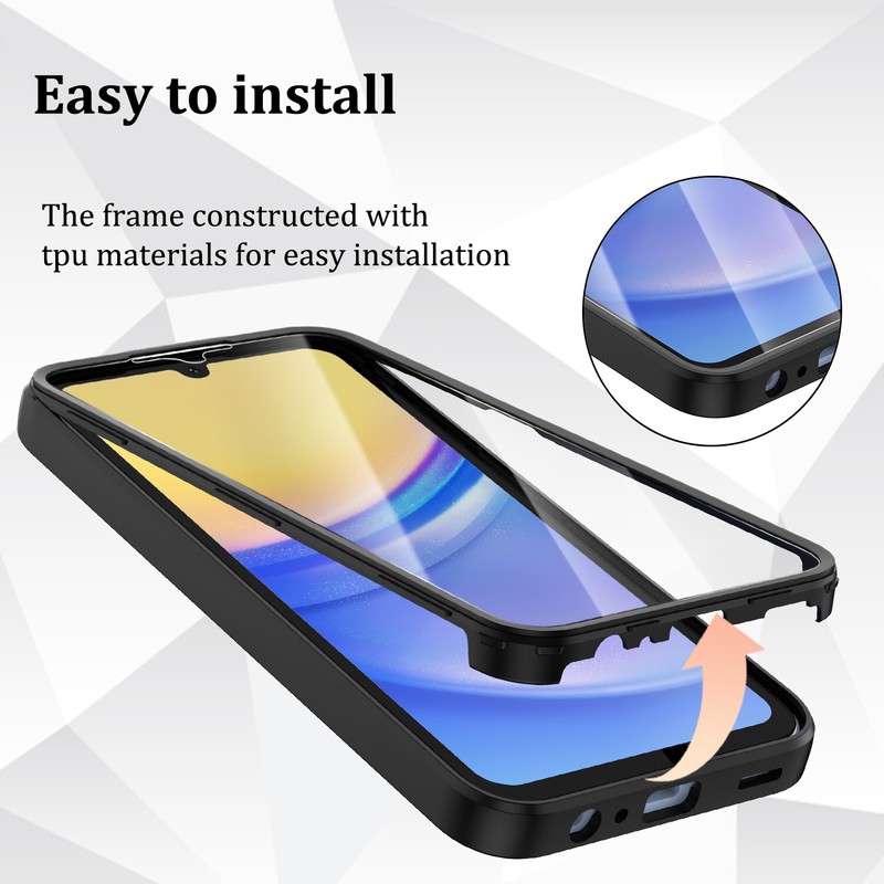 For Samsung Galaxy A15 5G Full Body Case Rugged Cover Built-in Screen Protector gallery
