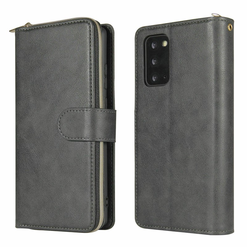 For Samsung Galaxy S24 S22 S21 S20 FE 5G Ultra Leather Card Case Zipper Wallet