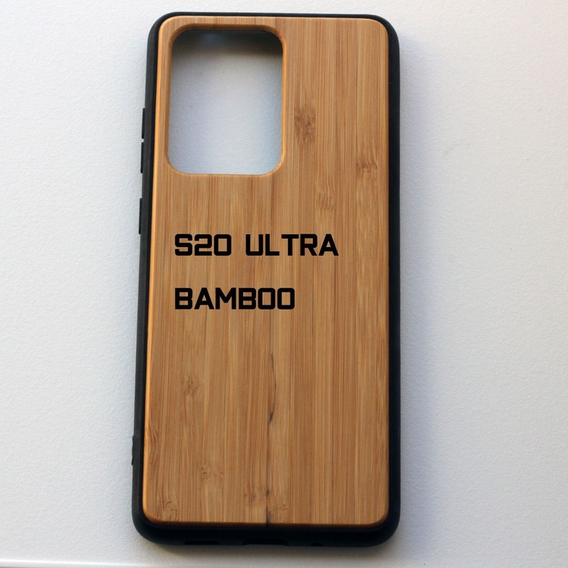 Real Wood Shockproof Case for Samsung S20 ULTRA,Bamboo,Maple,Walnut,RoseWood etc