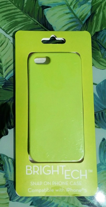 BRIGHTECH SNAP ON PHONE CASE COMPATIBLE WITH IPHONE 5 Green NEW Sealed in Box gallery
