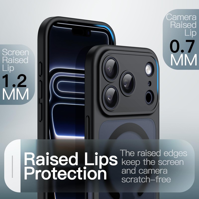 JETech Magnetic Case for iPhone 17 Pro 6.3-Inch Compatible with Black gallery