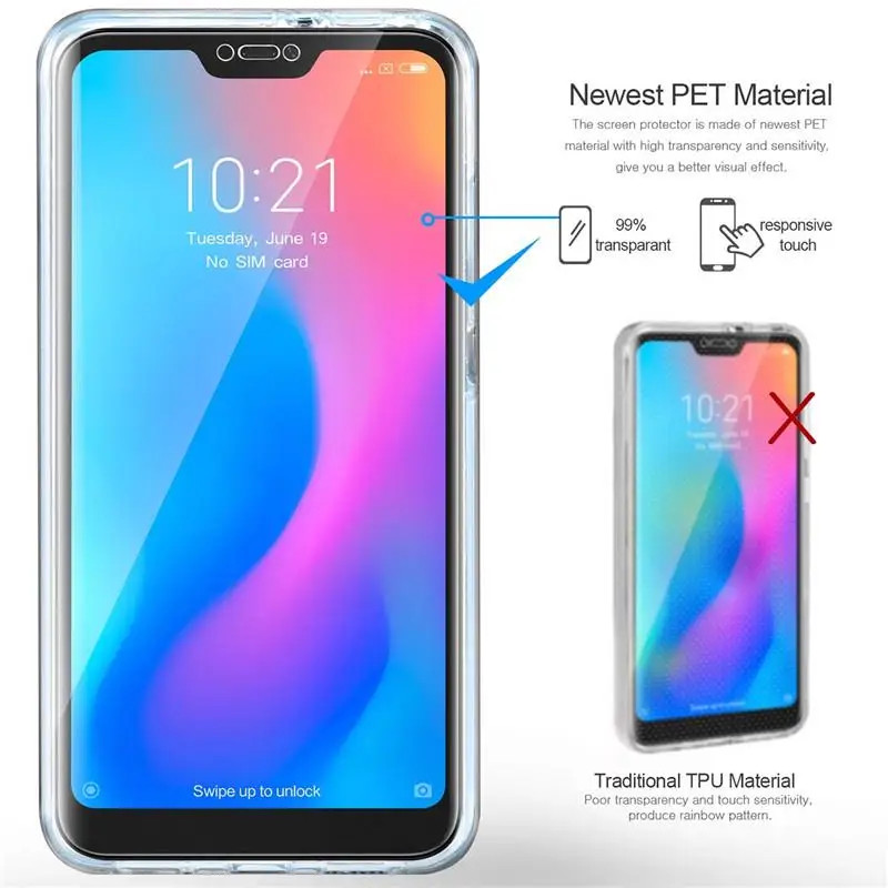 360 Full Body Silicone Plastic Phone Case Compatible with Huawei P30 P40 P20 Lit gallery
