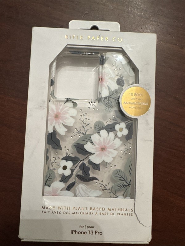 Rifle Paper Co. Hard Designer Case for Apple iPhone 13 Pro (6.1″) Only – Willow