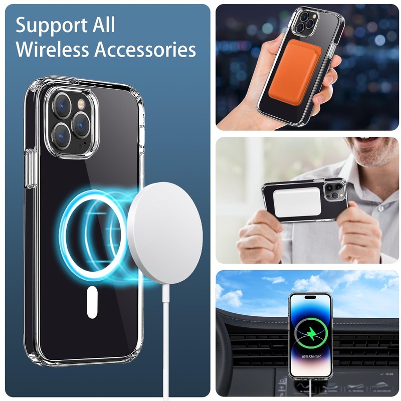 Hsefo Magnetic Case Compatible with iPhone 14 Pro Case, Compatible with MagSa... gallery