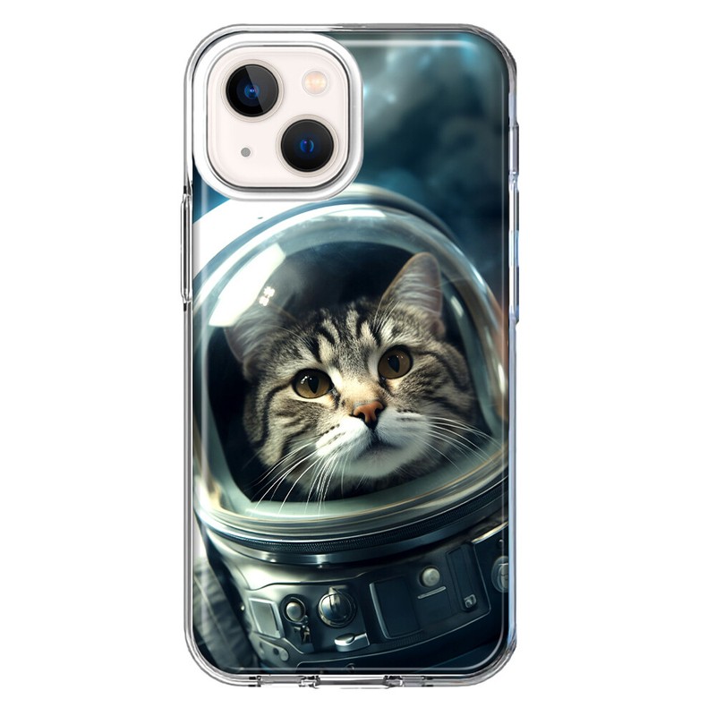 Mundaze Case for Apple iPhone 14/13 Space Astronaut Cat