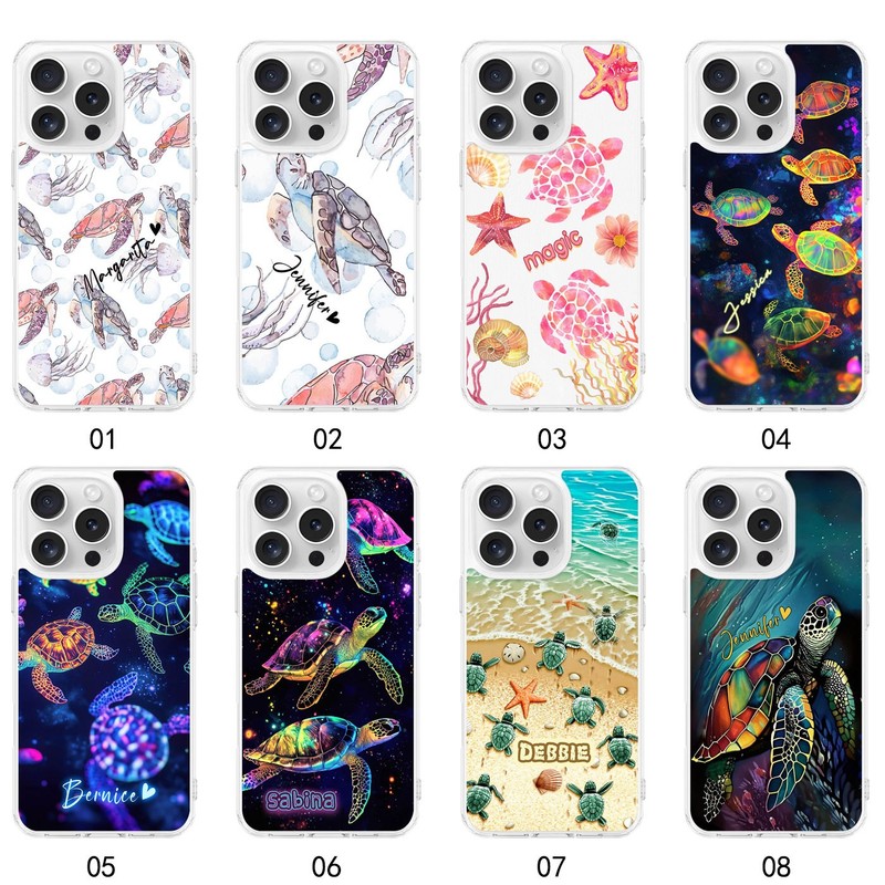 For iPhone 14 15 Pro Max 16 17 Custom Sea Turtles Cover Shockproof Magnetic Case gallery